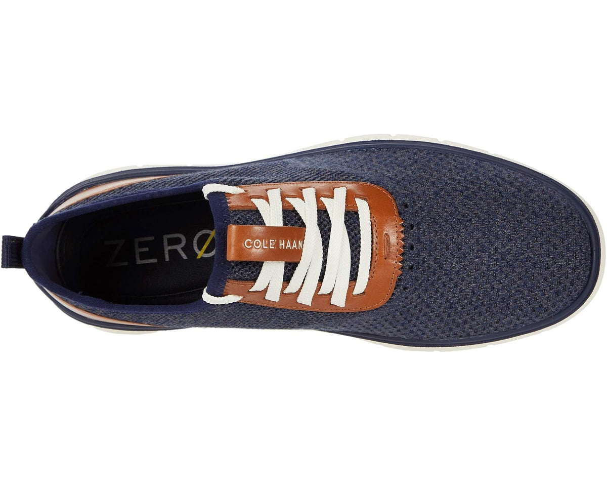 Men's Cole Haan Generation Zerogrand Stitchlite Marine Blue/Gray Pinstripe/Ch British Tan/Ivory - Eurostride