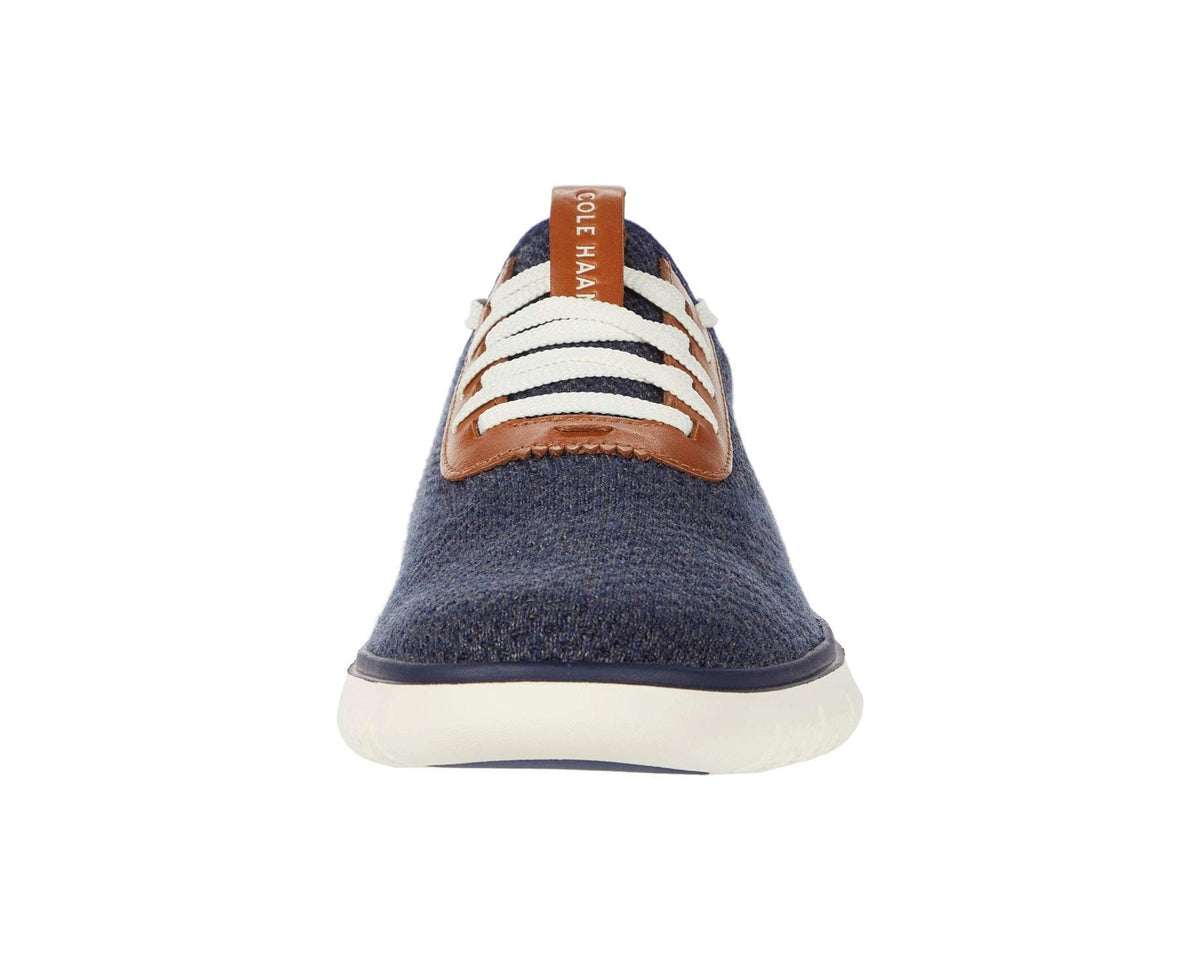 Men's Cole Haan Generation Zerogrand Stitchlite Marine Blue/Gray Pinstripe/Ch British Tan/Ivory - Eurostride