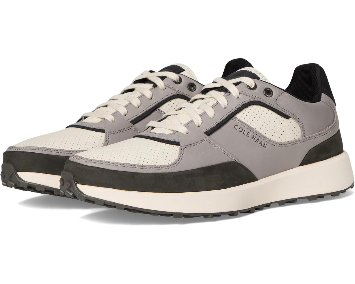 Men's Cole Haan Grand Crosscourt Downtown Sneakers Ironstone/Black/Ivory - Eurostride