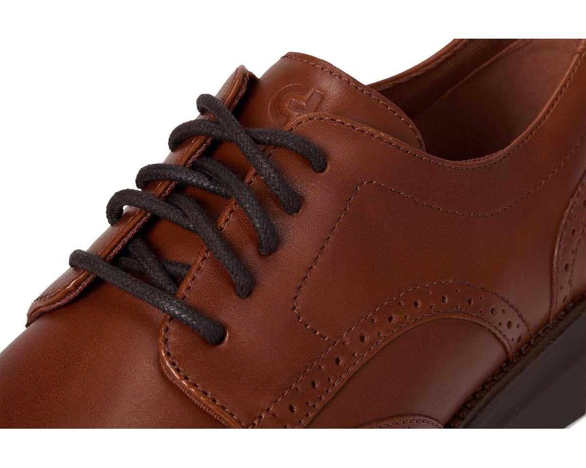 Men's Cole Haan Grand Shadowlite Wingtip Oxfords British Tan/Java - Eurostride