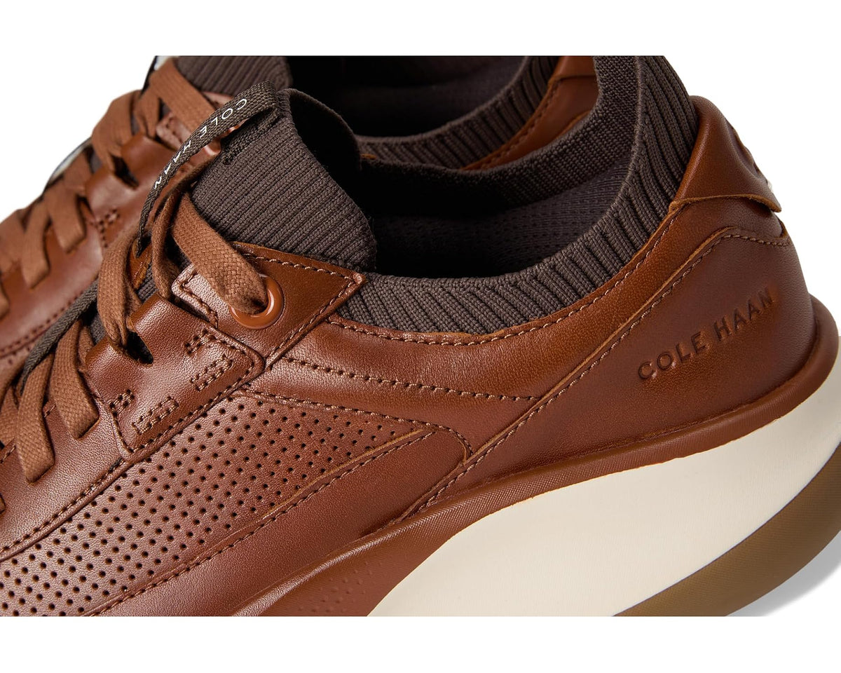 Men's Cole Haan Grandpro All Day Leather Runners Brit Tan/Dark Chocolate/Natural - Eurostride