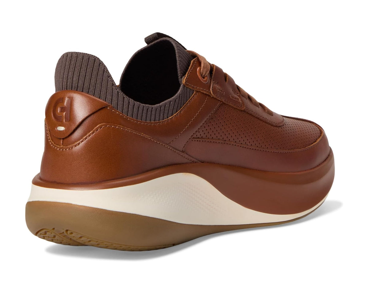Men's Cole Haan Grandpro All Day Leather Runners Brit Tan/Dark Chocolate/Natural - Eurostride