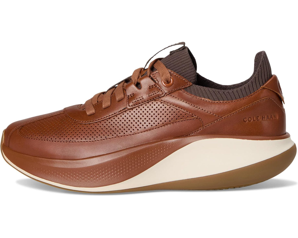 Men's Cole Haan Grandpro All Day Leather Runners Brit Tan/Dark Chocolate/Natural - Eurostride