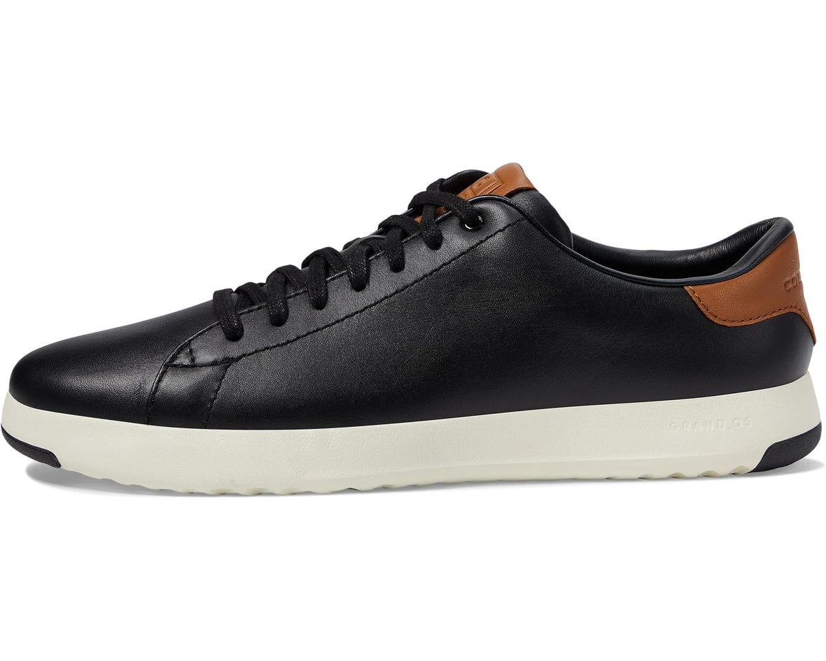 Men's Cole Haan Grandpro Tennis Sneaker Black/British Tan - Eurostride
