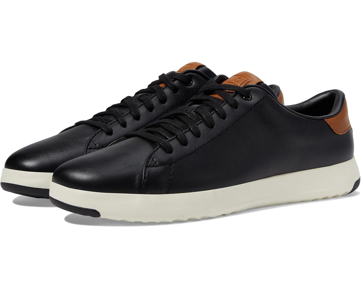 Men's Cole Haan Grandpro Tennis Sneaker Black/British Tan - Eurostride