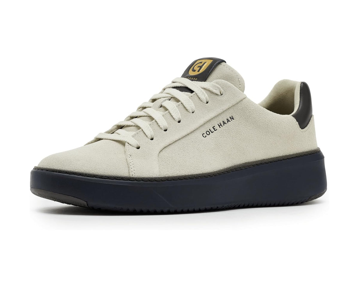 Men's Cole Haan Grandpro Topspin Sneaker Silver Birch Suede/Raven/Midnight Moon - Eurostride