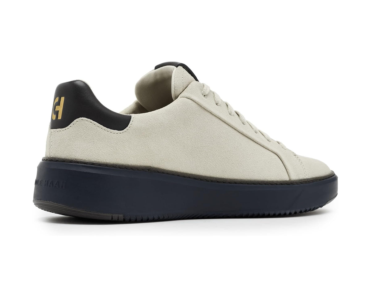 Men's Cole Haan Grandpro Topspin Sneaker Silver Birch Suede/Raven/Midnight Moon - Eurostride