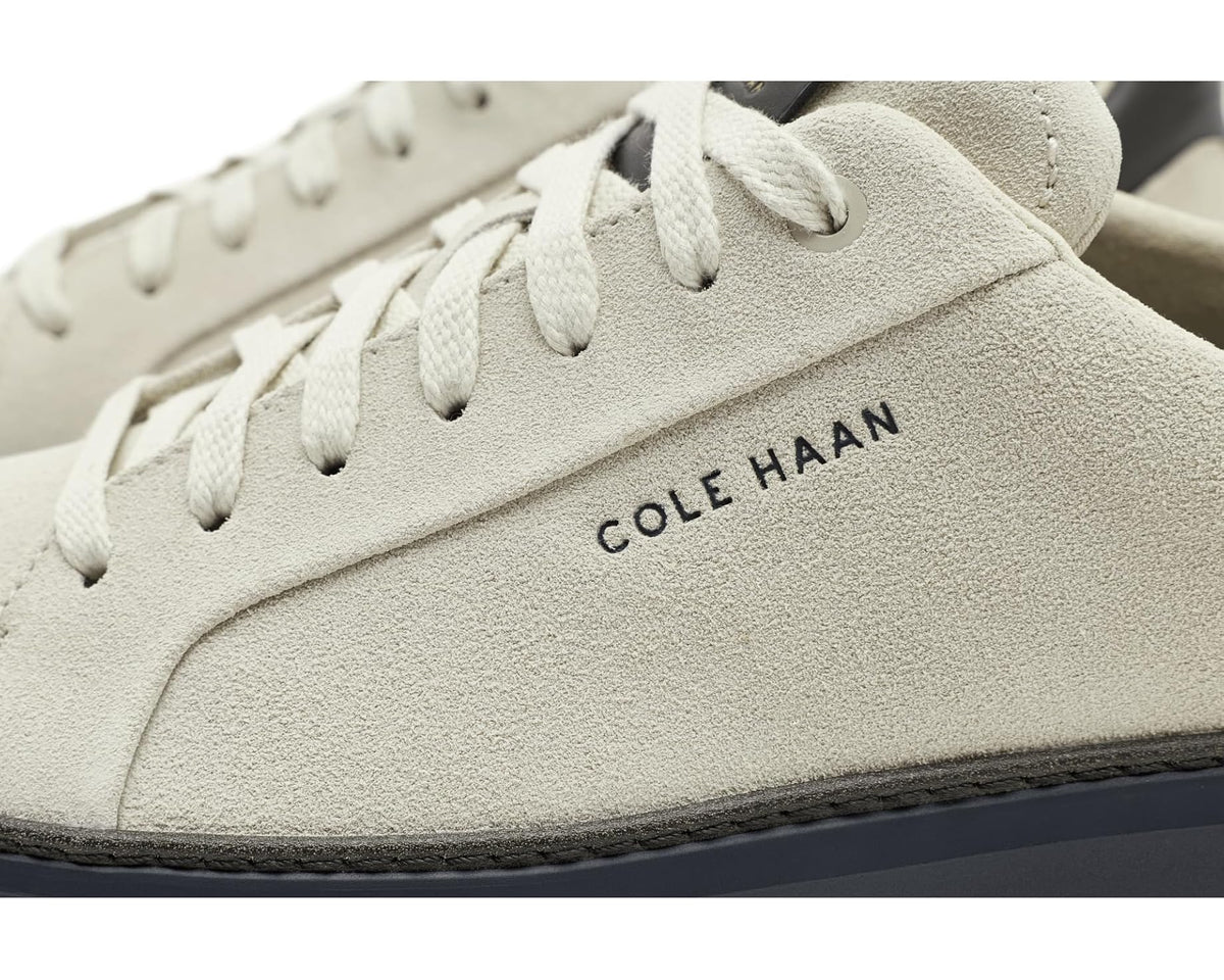Men's Cole Haan Grandpro Topspin Sneaker Silver Birch Suede/Raven/Midnight Moon - Eurostride