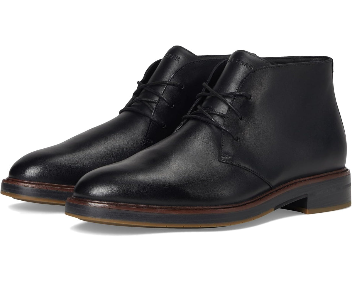 Men's Cole Haan Judson Grand Chukka Boots Black Waterproof/Black/Black - Eurostride