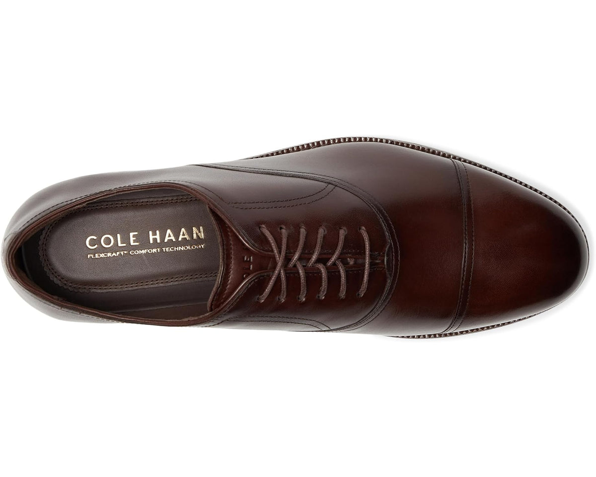 Men's Cole Haan Ledley Grand Cap Toe Oxfords Madeira/Dark Natural - Eurostride