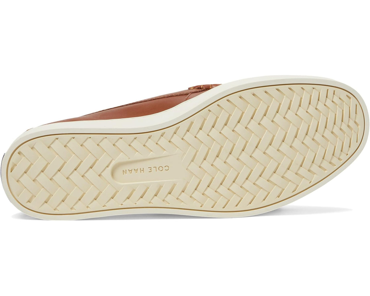 Men's Cole Haan Pinch Weekender Penny Textured British Tan/Ivory - Eurostride