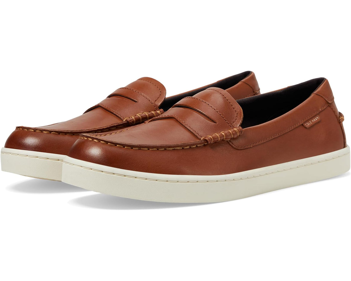 Men's Cole Haan Pinch Weekender Penny Textured British Tan/Ivory - Eurostride