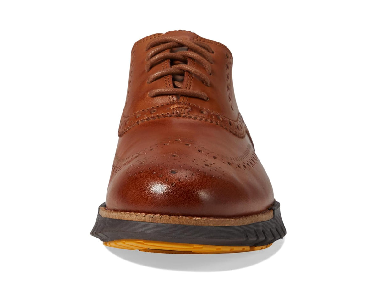 Men's Cole Haan Zerogrand Remastered Wing Tip Oxford Unlined British Tan/Java - Eurostride