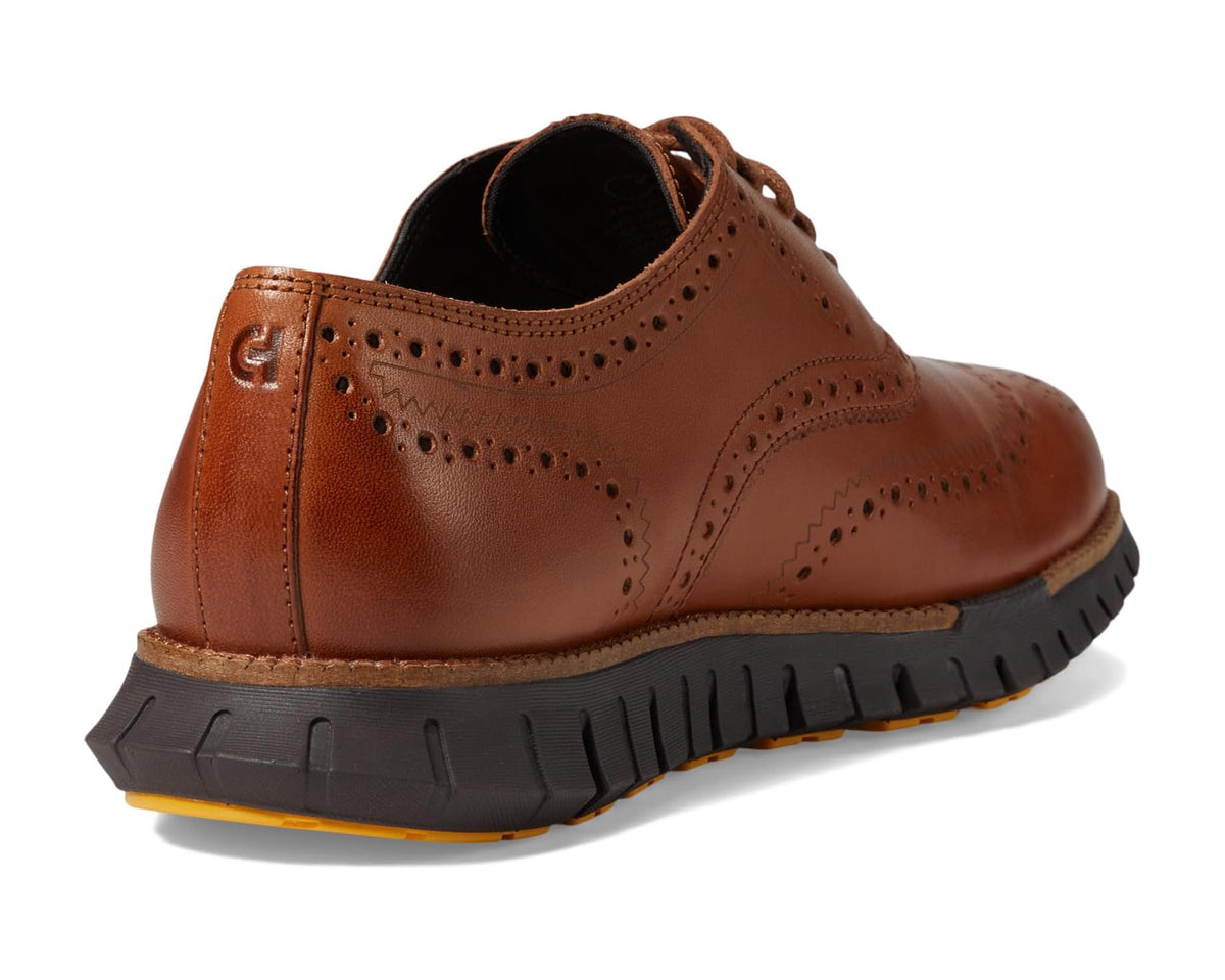 Men's Cole Haan Zerogrand Remastered Wing Tip Oxford Unlined British Tan/Java - Eurostride