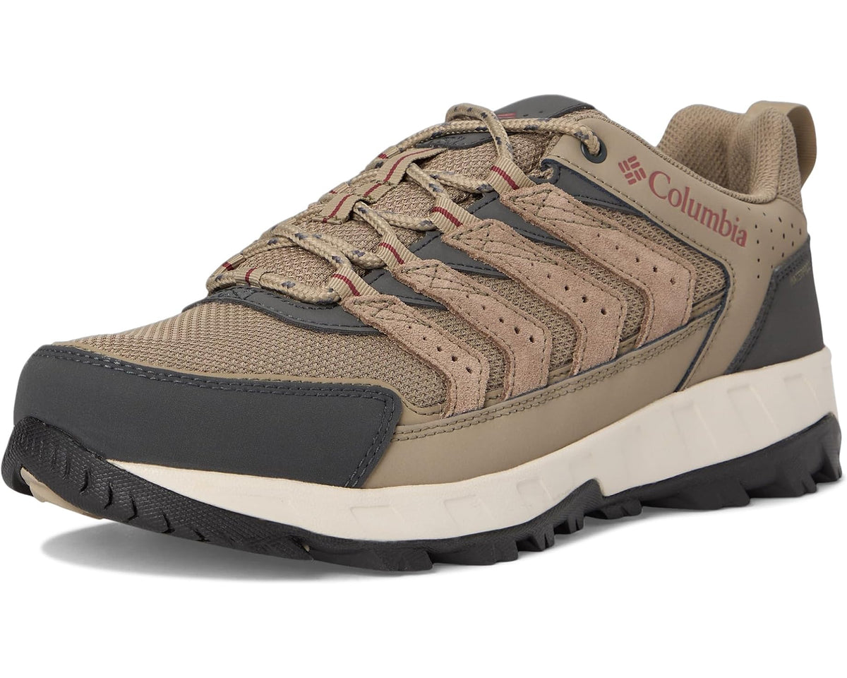 Men's Columbia Strata Trail Low Waterproof Pebble/Spice - Eurostride