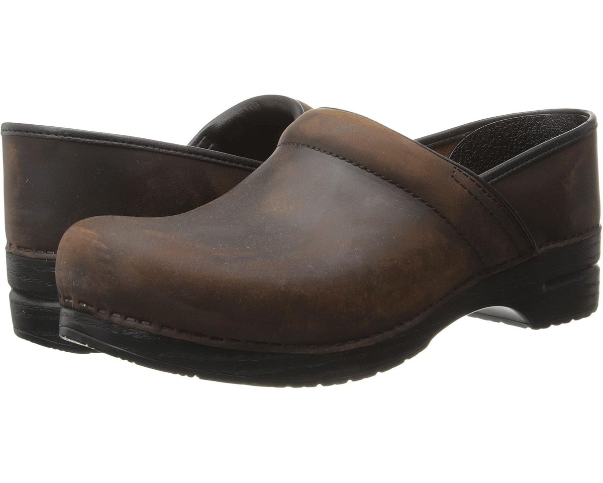 Men's Dansko Professional Clog Antique Brown Oiled Leather - Eurostride