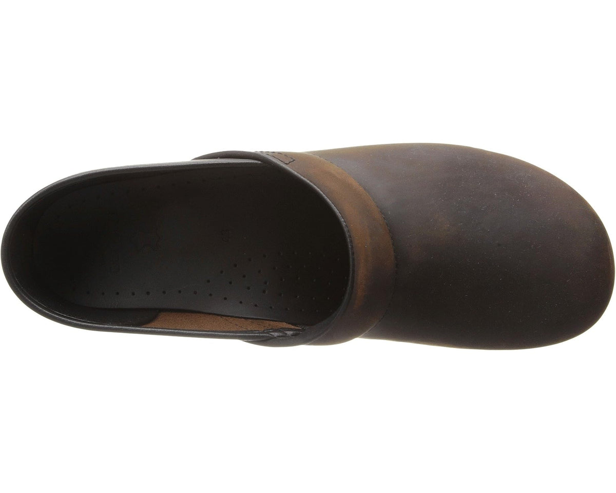 Men's Dansko Professional Clog Antique Brown Oiled Leather - Eurostride