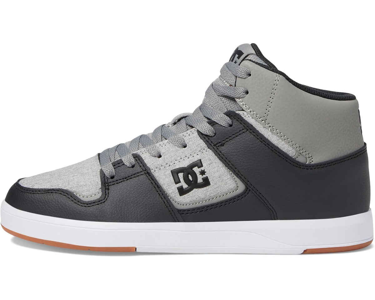 Men's DC Cure Casual High-Top Skate Shoes Sneakers Dark Grey/Light Grey - Eurostride