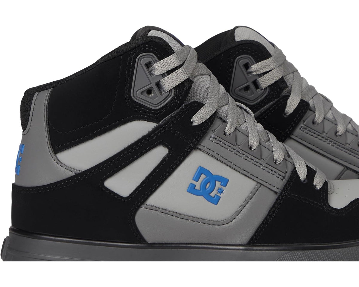 Men's DC Work Pure Work High-Top Waterproof Comp SD Black/Gray/Blue - Eurostride