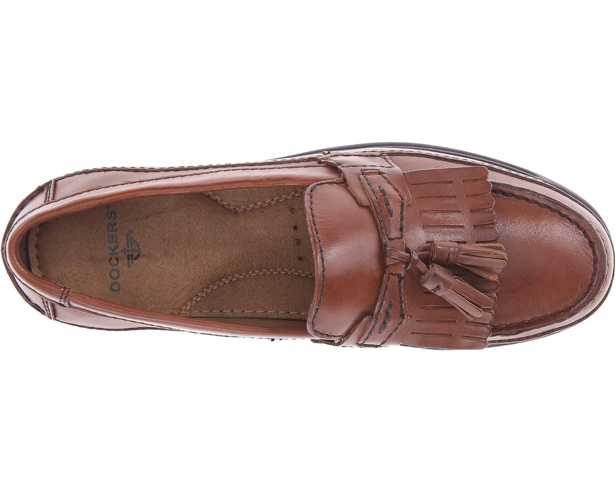 Men's Dockers Sinclair Kiltey Tassel Loafer Antique Brown - Eurostride