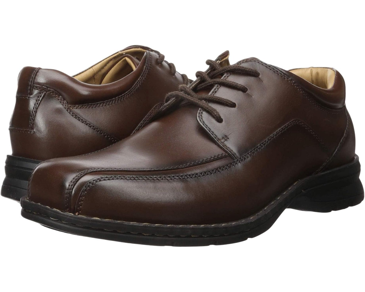 Men's Dockers Trustee Moc Toe Oxford Dark Tan Leather - Eurostride