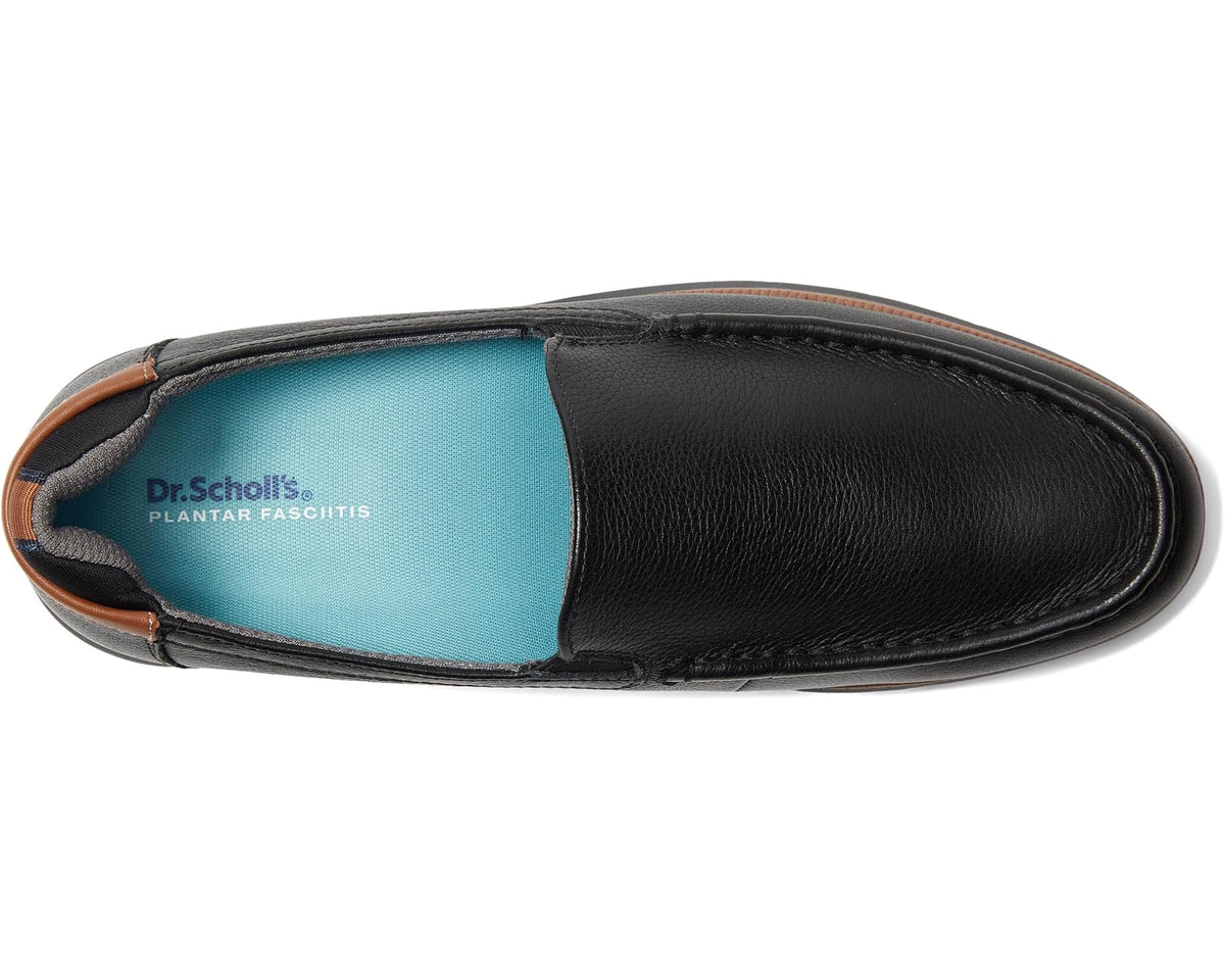Men's Dr. Scholl's Feel Engaged Black Leather - Eurostride