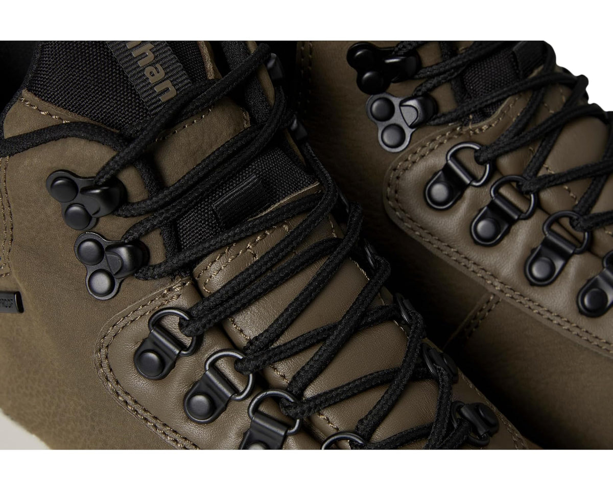 Men's Dunham Alpine Mid Boots Dark Taupe Leather - Eurostride