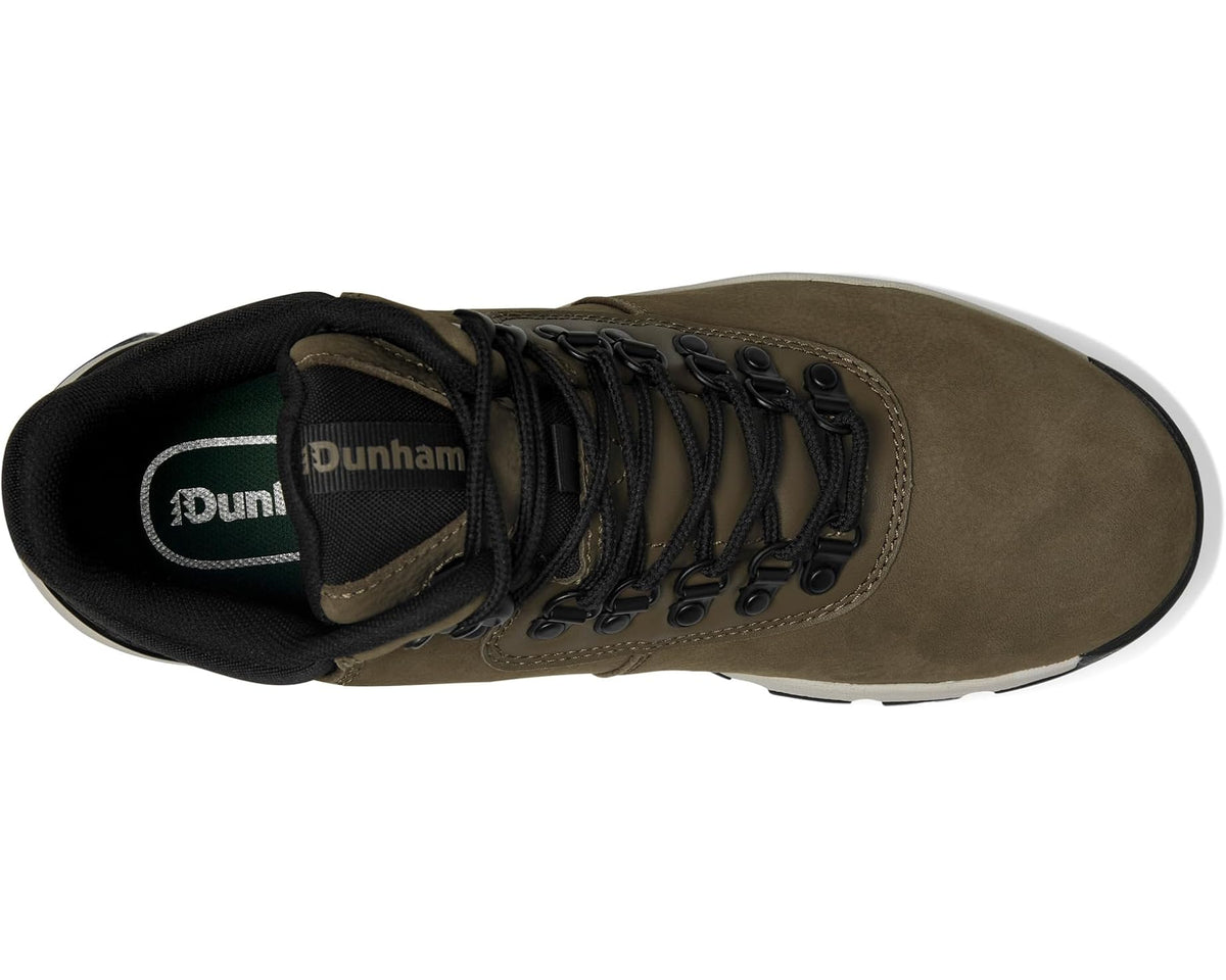 Men's Dunham Alpine Mid Boots Dark Taupe Leather - Eurostride