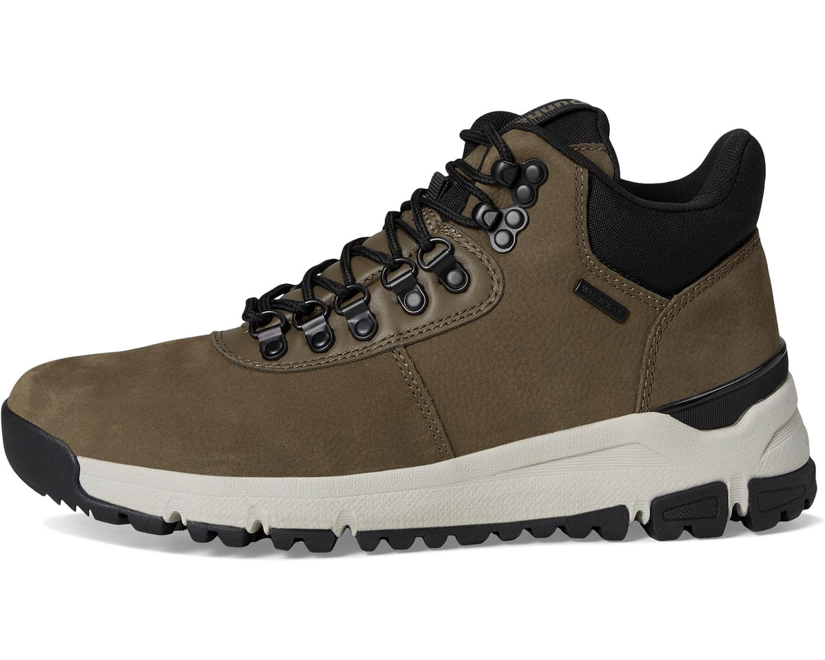 Men's Dunham Alpine Mid Boots Dark Taupe Leather - Eurostride