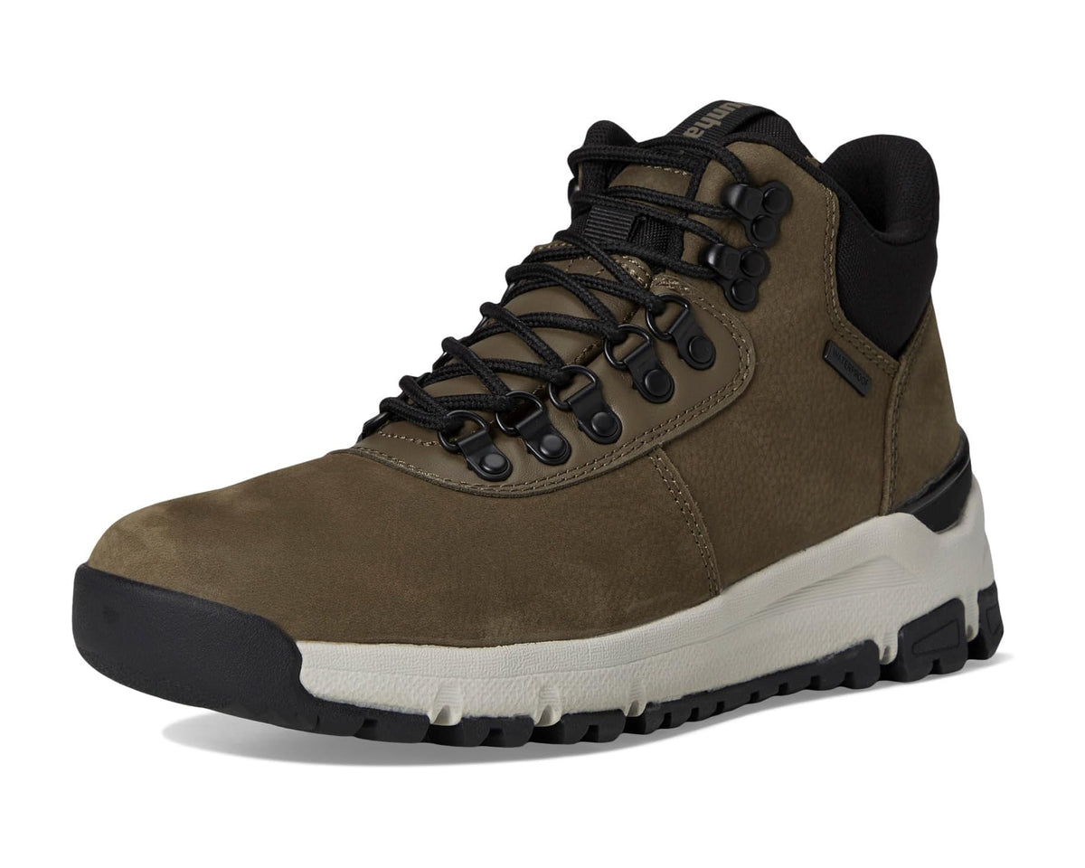 Men's Dunham Alpine Mid Boots Dark Taupe Leather - Eurostride