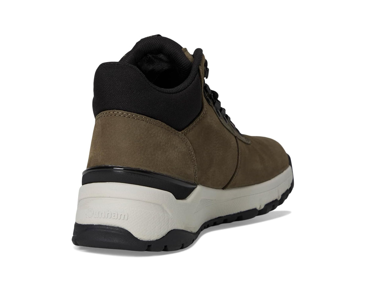 Men's Dunham Alpine Mid Boots Dark Taupe Leather - Eurostride