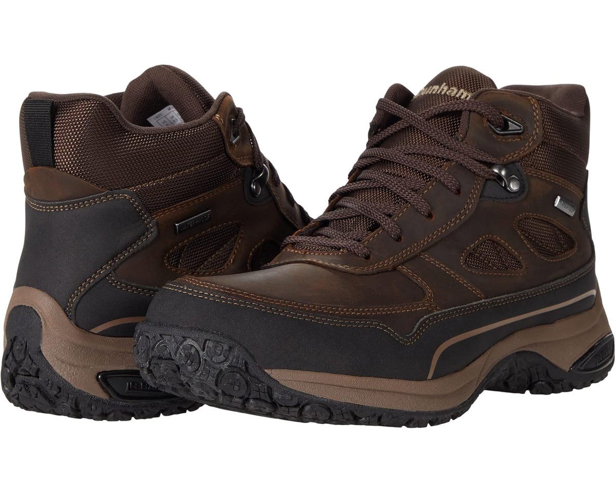 Men's Dunham Cloud Plus Mid II Waterproof Boot Brown Leather - Eurostride