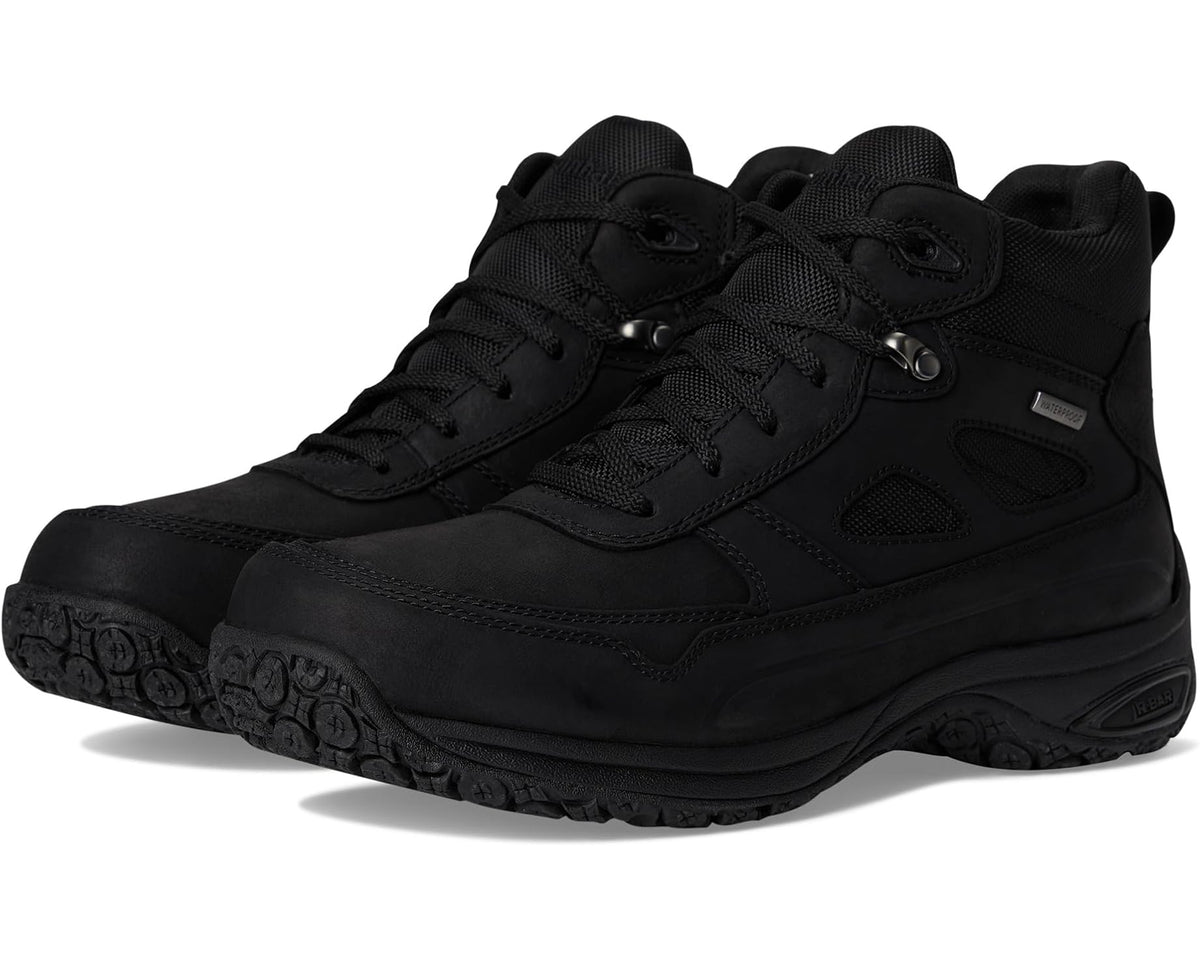 Men's Dunham Cloud Plus Mid II Waterproof Boots Black Leather - Eurostride