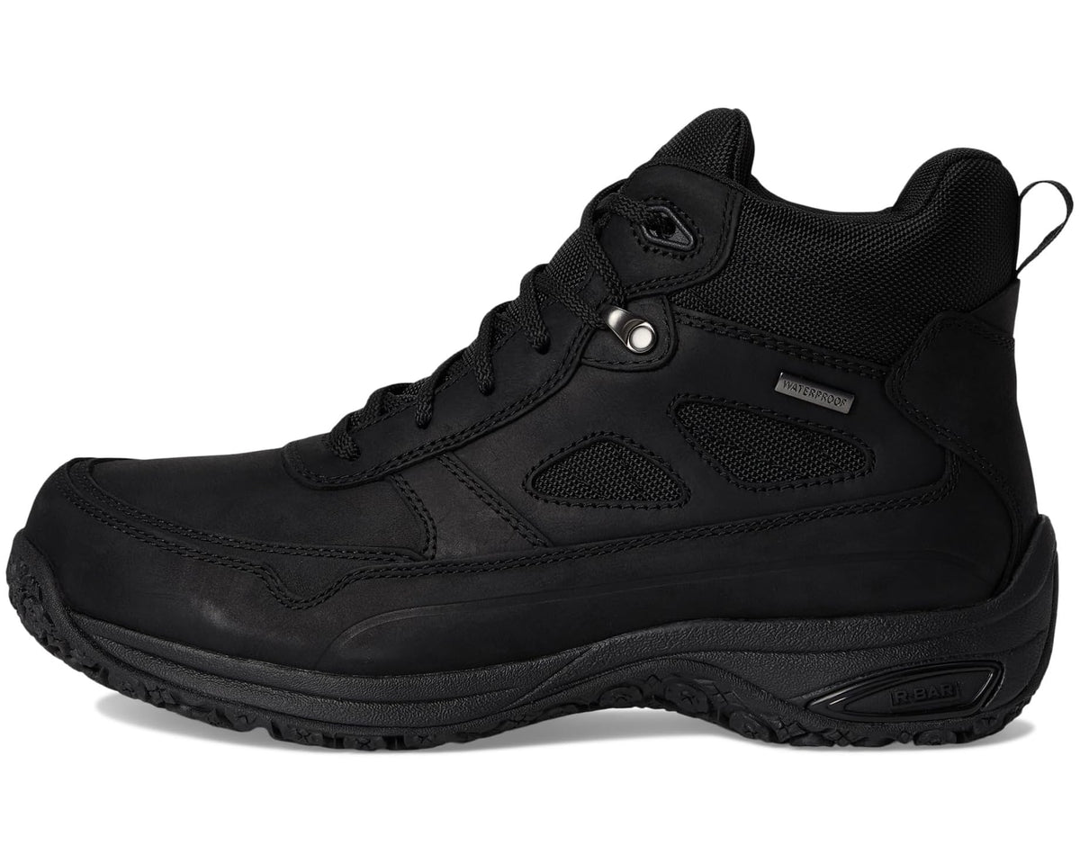 Men's Dunham Cloud Plus Mid II Waterproof Boots Black Leather - Eurostride