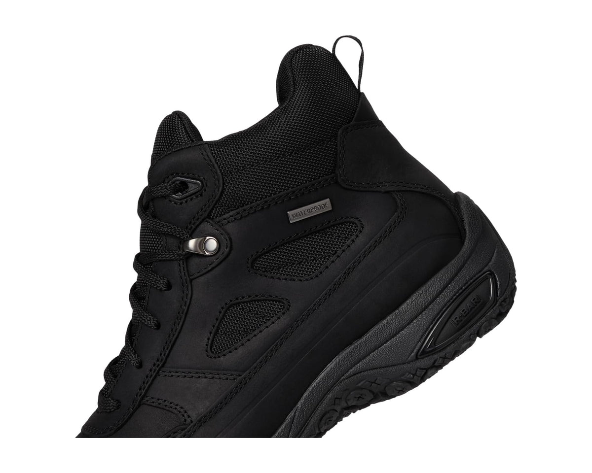 Men's Dunham Cloud Plus Mid II Waterproof Boots Black Leather - Eurostride