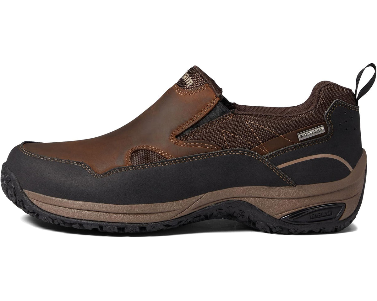 Men's Dunham Cloud Plus Waterproof Slip-On Brown Leather - Eurostride