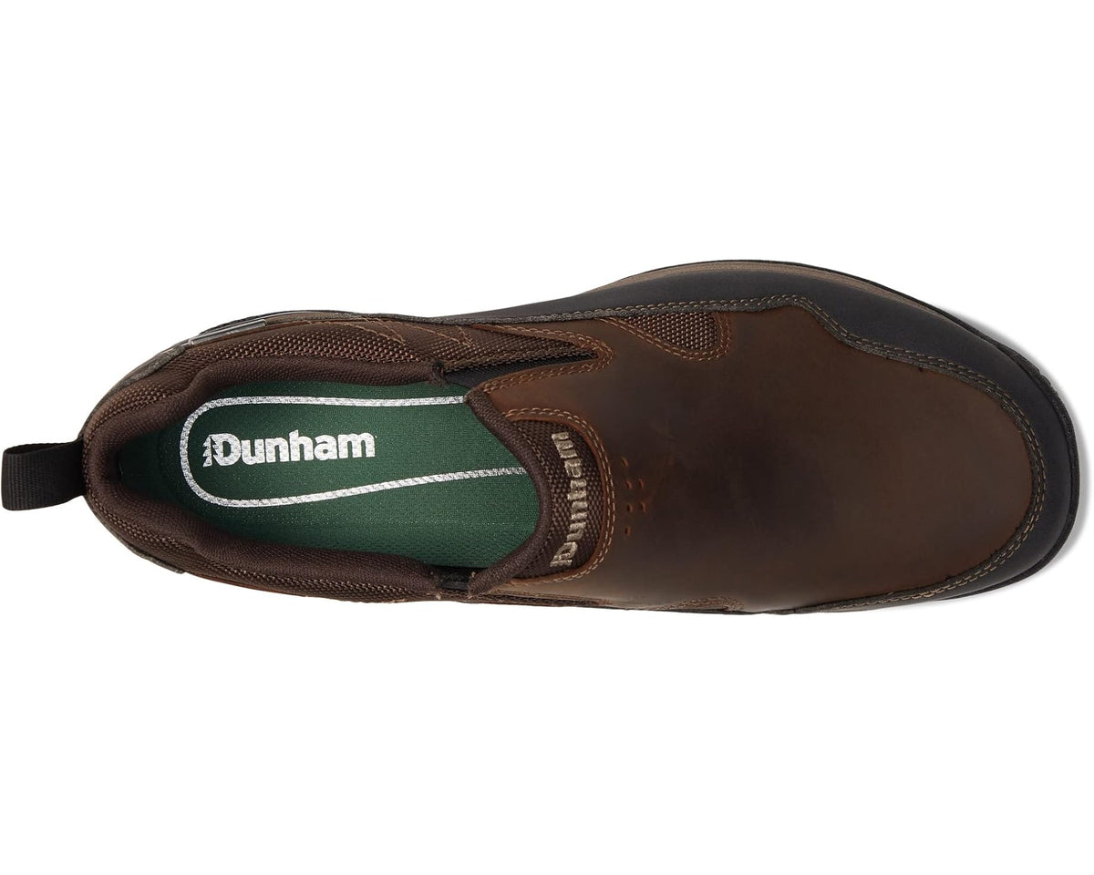 Men's Dunham Cloud Plus Waterproof Slip-On Brown Leather - Eurostride