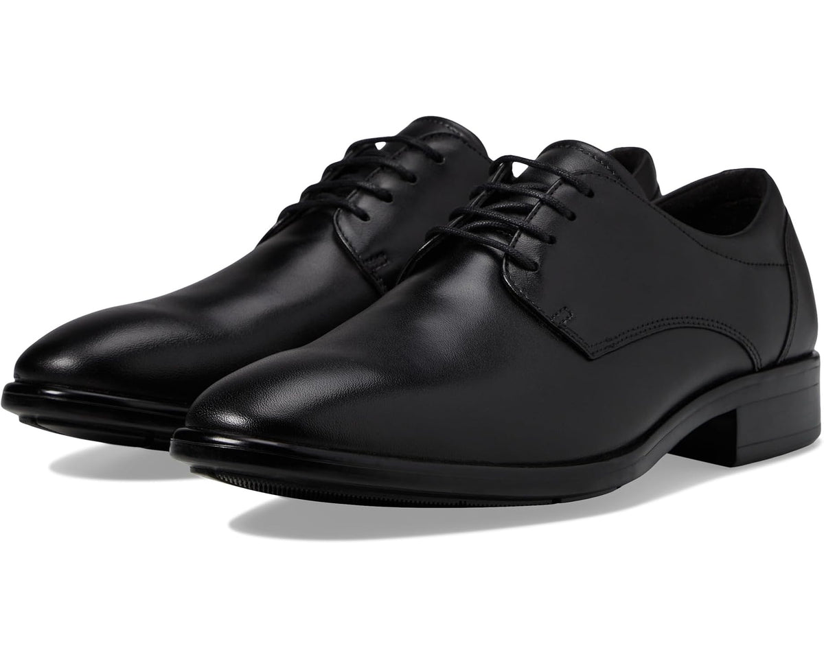 Men's ECCO Citytray Plain Toe Tie Black - Eurostride