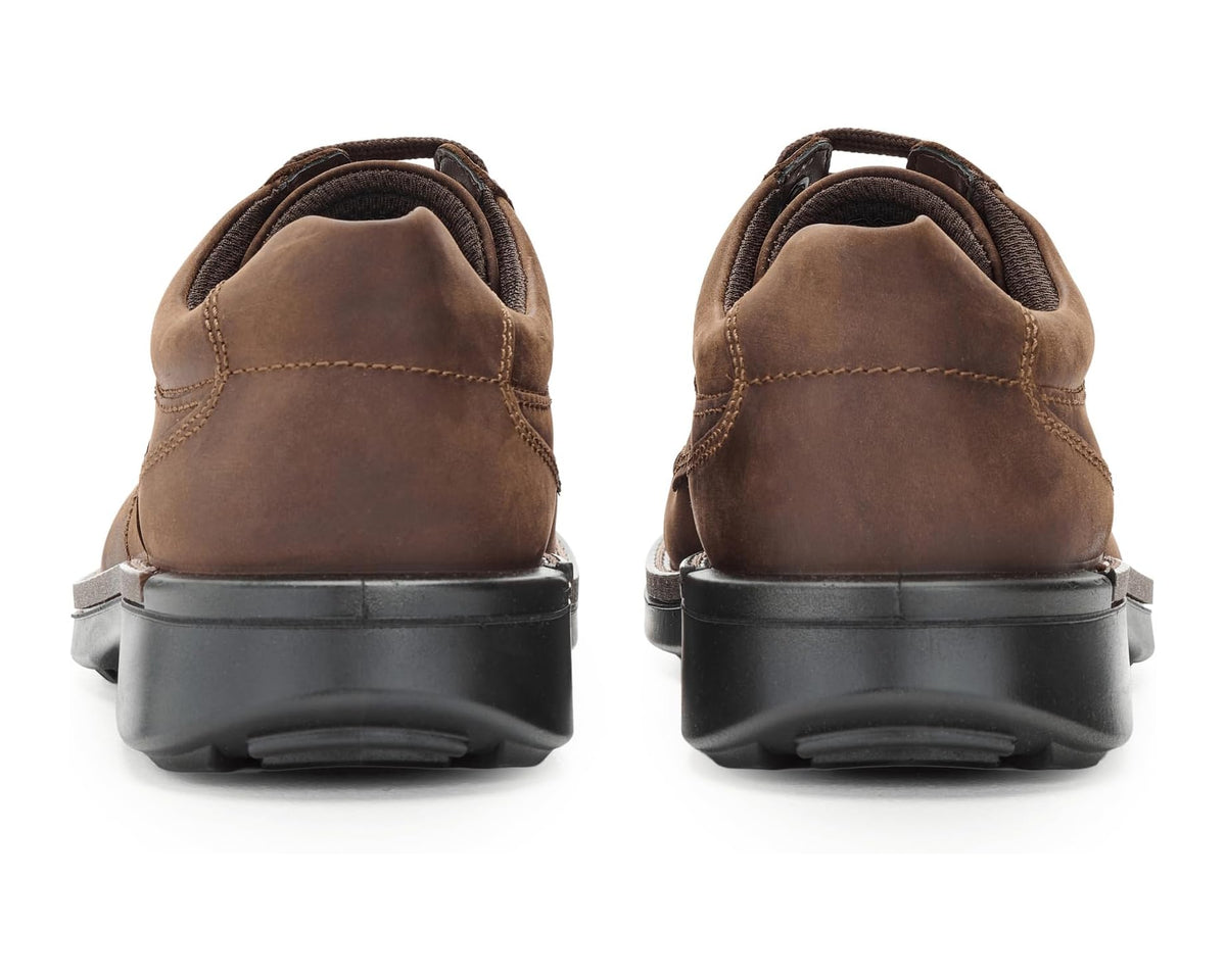 Men's ECCO Fusion Walker Moc Toe Oxfords Cocoa Brown Nubuck - Eurostride