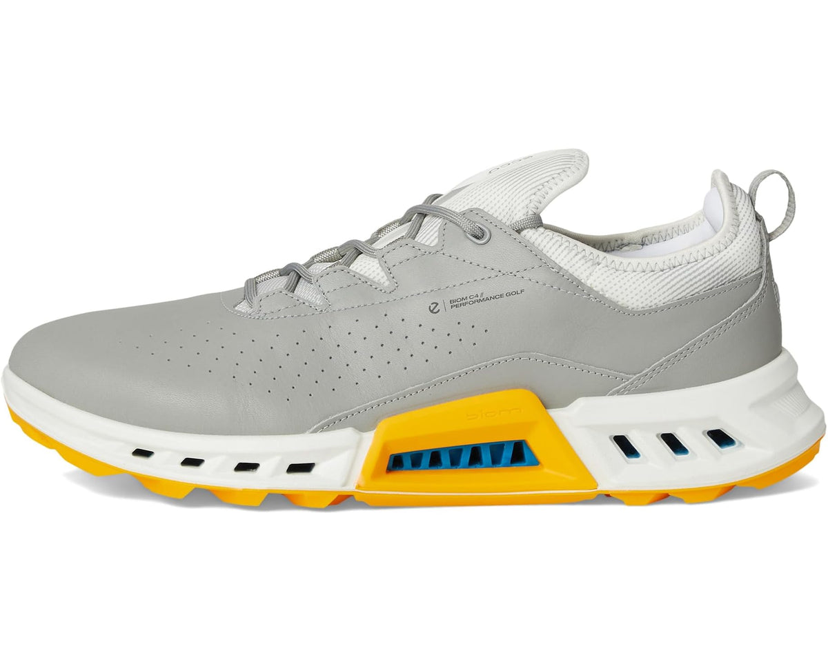 Men's ECCO Golf Biom C4 Vented GORE-TEX® Waterproof Golf Shoe Wild Dove/Sunrise - Eurostride