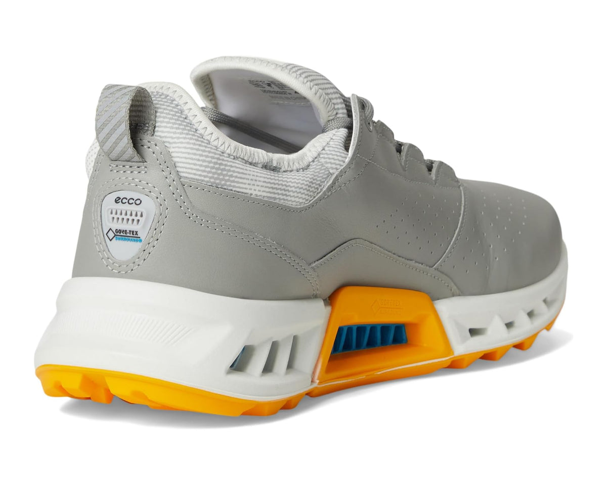 Men's ECCO Golf Biom C4 Vented GORE-TEX® Waterproof Golf Shoe Wild Dove/Sunrise - Eurostride