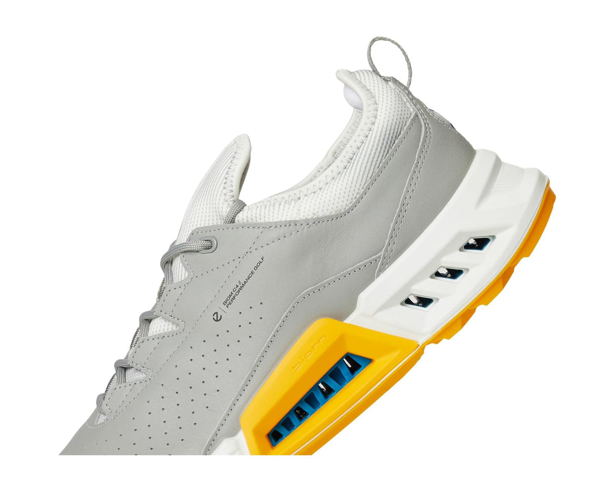 Men's ECCO Golf Biom C4 Vented GORE-TEX® Waterproof Golf Shoe Wild Dove/Sunrise - Eurostride