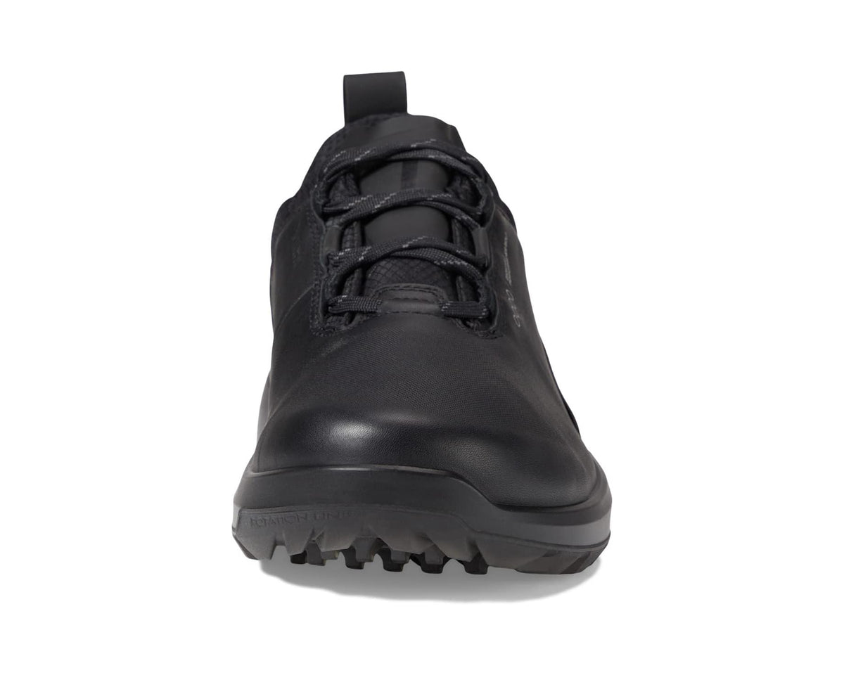 Men's ECCO Golf Biom H4 GORE-TEX® Waterproof Golf Hybrid Black Cow Leather - Eurostride