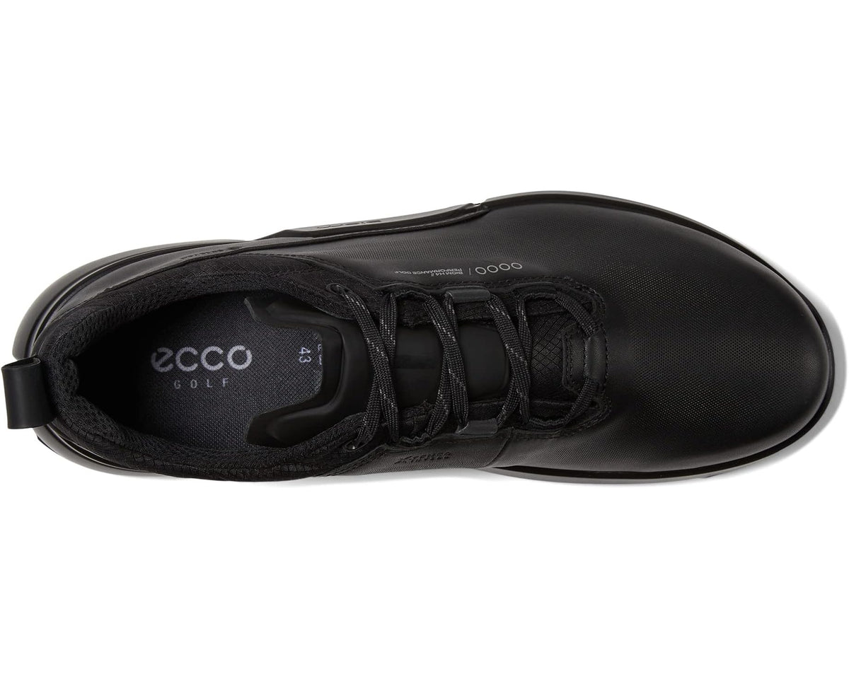 Men's ECCO Golf Biom H4 GORE-TEX® Waterproof Golf Hybrid Black Cow Leather - Eurostride