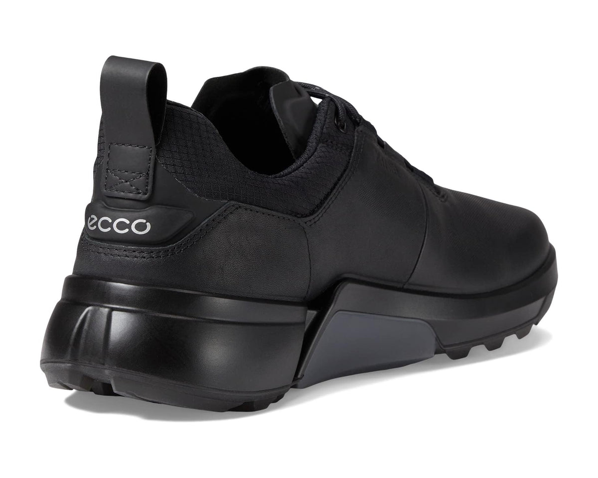 Men's ECCO Golf Biom H4 GORE-TEX® Waterproof Golf Hybrid Black Cow Leather - Eurostride