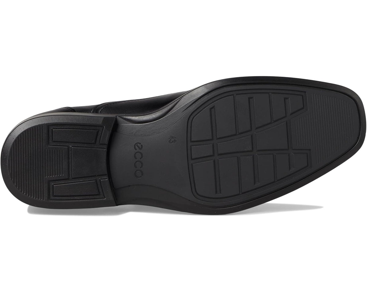 Men's ECCO Milan Plain Toe Slip On Loafers Black - Eurostride
