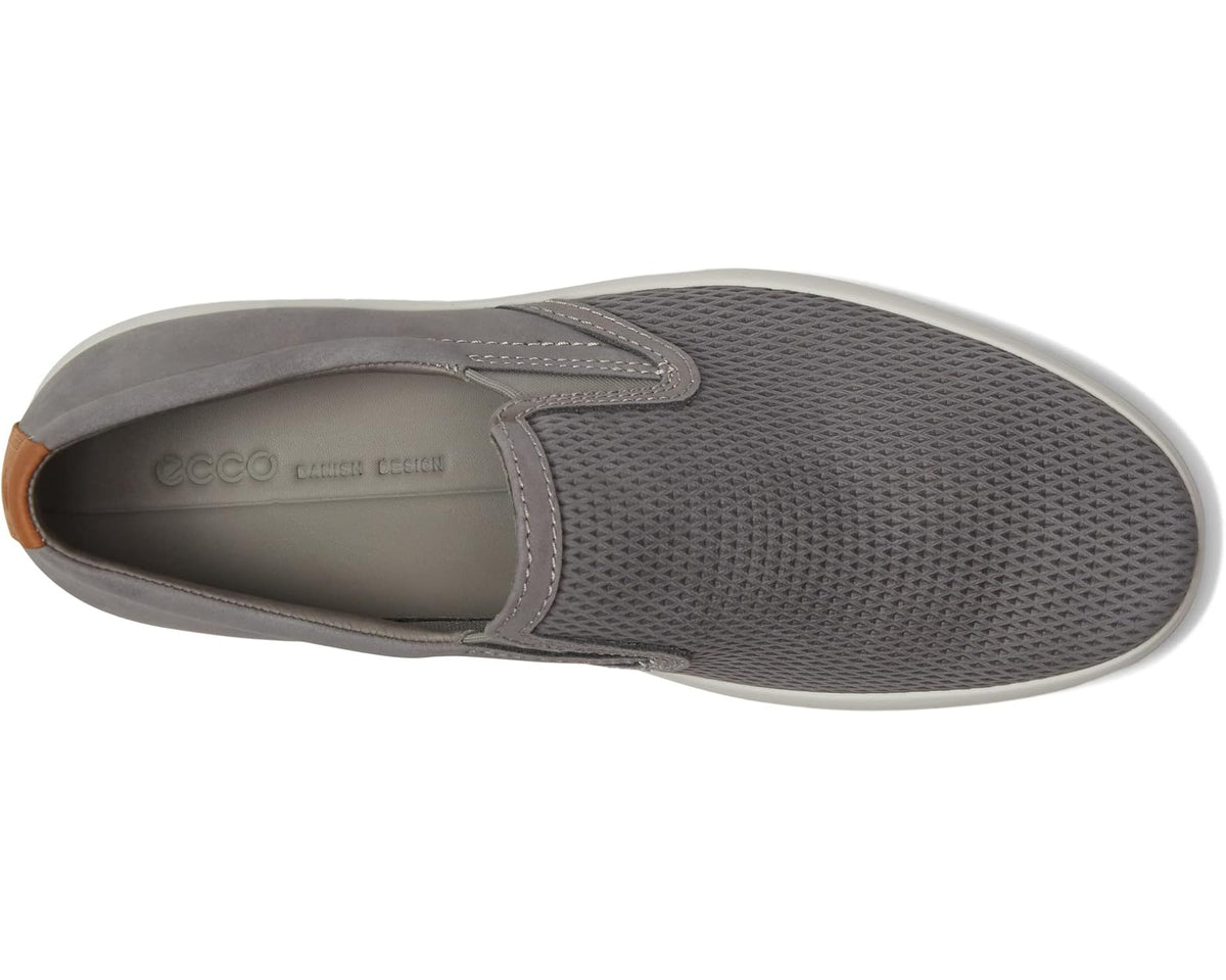 Men's ECCO Soft 7 Slip-On 2.0 Perforated Wild Dove/Lion - Eurostride