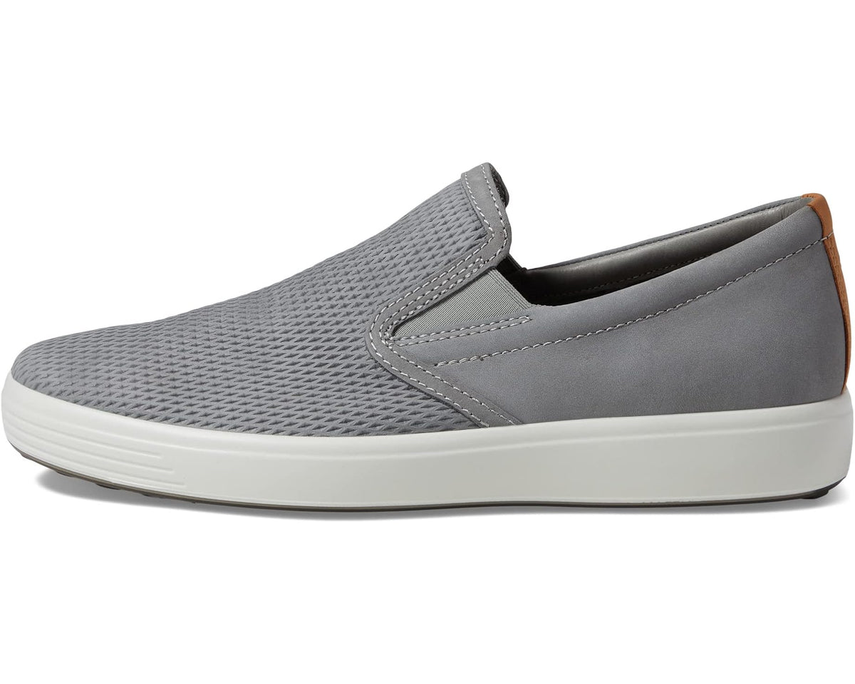 Men's ECCO Soft 7 Slip-On 2.0 Perforated Wild Dove/Lion - Eurostride