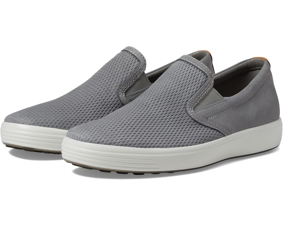 Men's ECCO Soft 7 Slip-On 2.0 Perforated Wild Dove/Lion - Eurostride