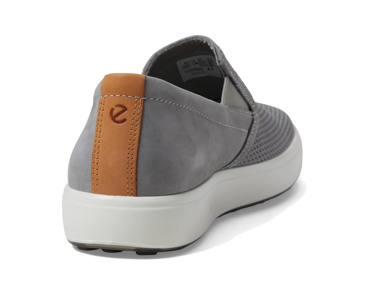 Men's ECCO Soft 7 Slip-On 2.0 Perforated Wild Dove/Lion - Eurostride